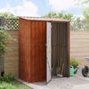 vidaXL Cabanons de jardin Marron 153,5 x 86 x 200 cm M&eacute;tал