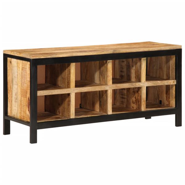 vidaXL Banc &agrave; chaussures 110x35x51 cm bois massif de manguier