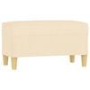vidaXL Banc Cr&egrave;me 70x35x41 cm Tissu