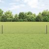 vidaXL Cl&ocirc;ture avec poteau Gris 0,4 x 25 m Acier