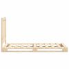 vidaXL Cadre de lit sans matelas avec t&ecirc;te de lit 90x200cm bois massif
