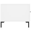 vidaXL Table basse blanc 50x50x40 cm bois d'ing&eacute;nierie