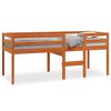 vidaXL Lit haut sans matelas cire marron 80x200 cm bois massif