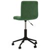 vidaXL Chaises pivotantes &agrave; manger lot de 4 vert fonc&eacute; velours