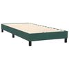vidaXL Sommier &agrave; lattes de lit et matelas vert fonc&eacute; 80x220 cm velours