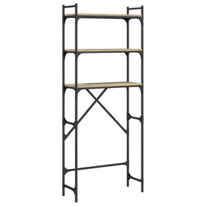 vidaXL &Eacute;tag&egrave;re de lave-linge ch&ecirc;ne sonoma 67x25x163 cm bois ing&eacute;nierie