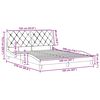 vidaXL Cadre de lit sans matelas noir 160x200 cm tissu