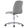 vidaXL Chaises &agrave; manger lot de 6 gris clair tissu