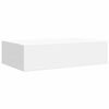 vidaXL &Eacute;tag&egrave;res &agrave; tiroirs murales 2 pcs Blanc 40x23,5x10 cm MDF