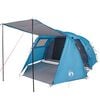 vidaXL Tente de camping tunnel 4 personnes bleu imperméable