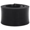 vidaXL Bordure en caoutchouc de chasse-neige noir 180x15x2 cm
