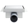 vidaXL 2 en 1 Drain de Douche Argent&eacute; 15 x 15 cm Acier Inox 304