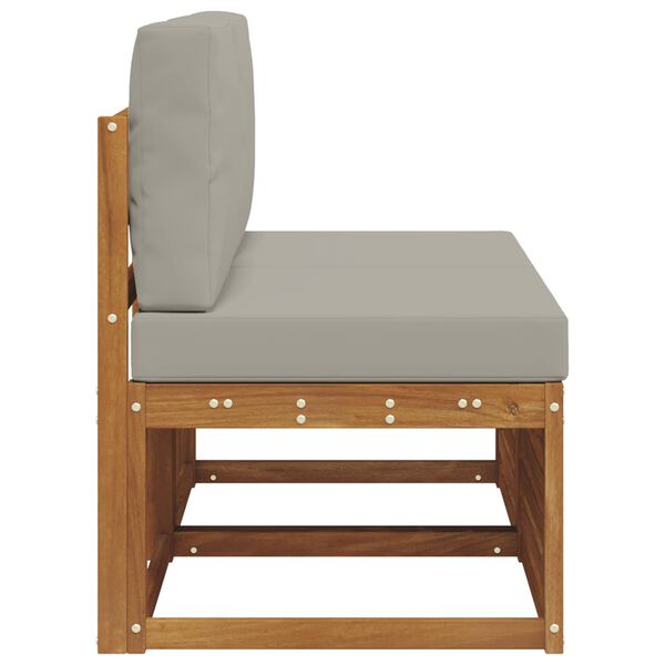 vidaXL 2 Pi&egrave;ce Sofa de milieu ext&eacute;rieur Bois d'Acacia Massif Naturel