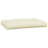 vidaXL Coussins de palette lot de 3 cr&egrave;me tissu