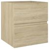 vidaXL Ensemble de meubles de salle de bain Ch&ecirc;ne sonoma Agglom&eacute;r&eacute;