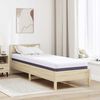 vidaXL Matelas Blanc et Gris 70 x 200 cm Tissu jacquard