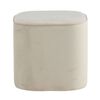 Venture Home Pouf Piff 44x44x41 cm Velours Blanc