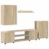 vidaXL Ensemble meuble TV 4 pcs Chêne Sonoma Bois d'ingénierie