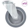vidaXL 12 pcs Roulettes pivotantes &agrave; trou de boulon 100 mm