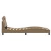 vidaXL Cadre de lit Viana sans matelas cappuccino 90x190 cm similicuir
