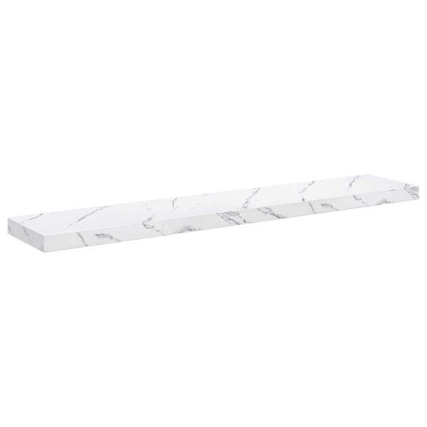 vidaXL &Eacute;tag&egrave;re Murale Marbre blanc 120 x 23,5 x 4 cm Bois d'ing&eacute;nierie