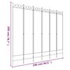 vidaXL Cloison de s&eacute;paration 6 panneaux Anthracite 240x200 cm Tissu