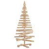 vidaXL Arbres de No&euml;l avec support Naturel 120 cm Bois massif en pin