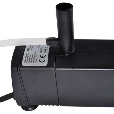 vidaXL Pompe de filtration d'aquarium avec charbon actif 600 l/h