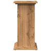 vidaXL Pi&eacute;destal avec rangement ch&ecirc;ne artisanal bois d'ing&eacute;nierie