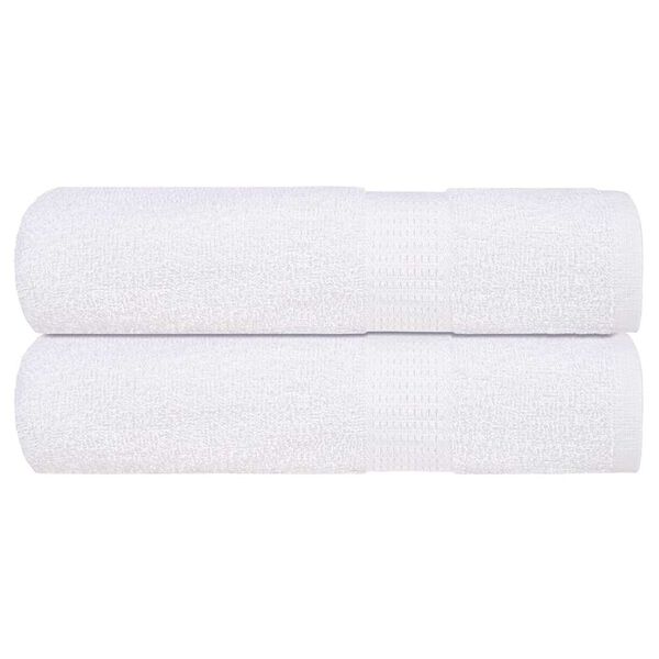 vidaXL Serviettes de douche FROGN 2 pcs blanc 70x140 cm 360 g/m&sup2;