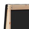 vidaXL T&ecirc;te de lit capitonn&eacute;e Noir 180 cm Pin massif