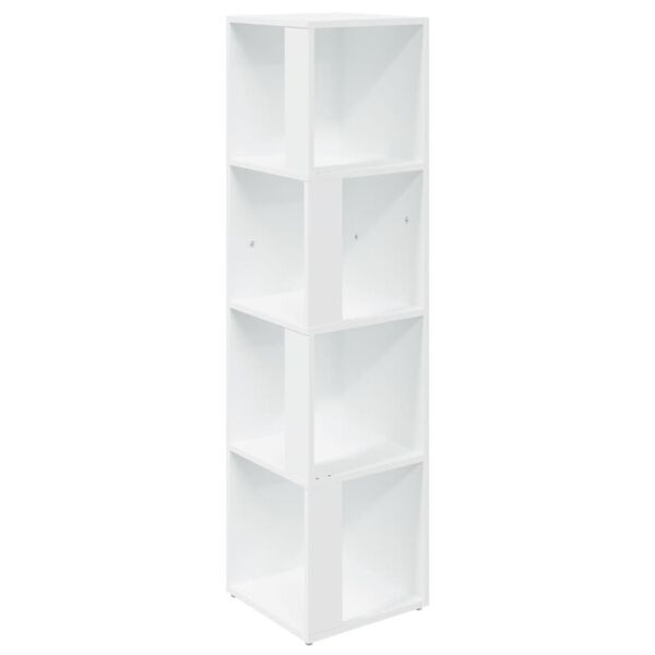 vidaXL Armoire d'angle Blanc 33x33x132 cm Bois d&rsquo;ing&eacute;nierie