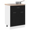 vidaXL Armoire suspendue avec tiroir Ch&ecirc;ne noir 60 x 46 x 81,5 cm