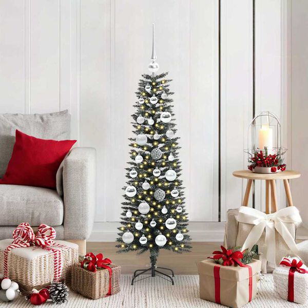 vidaXL Sapin de No&euml;l artificiel Vert 120 cm PVC, plastique et acier
