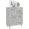 vidaXL Buffet Gris b&eacute;ton 69,5x34x90 cm Bois d'ing&eacute;nierie