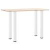 vidaXL Pieds de table de bar 4 pi&egrave;ces Blanc 90-92 cm Acier