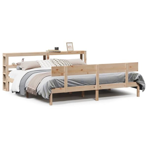 vidaXL Cadre de lit sans matelas 180x200 cm bois massif de pin