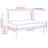vidaXL Ensemble de Canap&eacute;s Taupe 120 x 92 x 69 cm Bois d'Acacia Massif