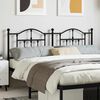 vidaXL T&ecirc;te de lit m&eacute;tal noir 160 cm