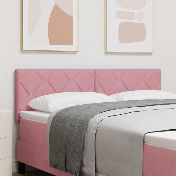vidaXL T&ecirc;te de lit LED Rose 160 cm Cuir synth&eacute;tique