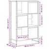 vidaXL Biblioth&egrave;que Ch&ecirc;ne artisan 68 x 30 x 108.5 cm Bois d'ing&eacute;nierie