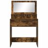 vidaXL Tables de maquillage pour chambre Ch&ecirc;ne fum&eacute; 80 x 39,6 x 135 cm