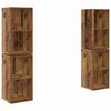 vidaXL Ensemble meuble TV 4 pc Bois Ancien Bois d'ing&eacute;nierie