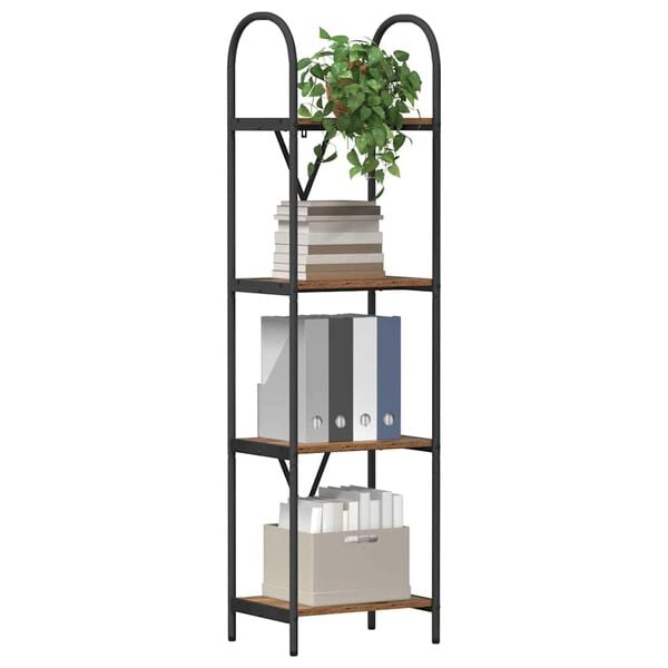 vidaXL &Eacute;tag&egrave;re Bois ancien 40 x 30 x 146 cm Bois d'ing&eacute;nierie