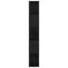 vidaXL Ensemble meuble TV Noir 80 x 24 x 156 cm Bois d'ing&eacute;nierie
