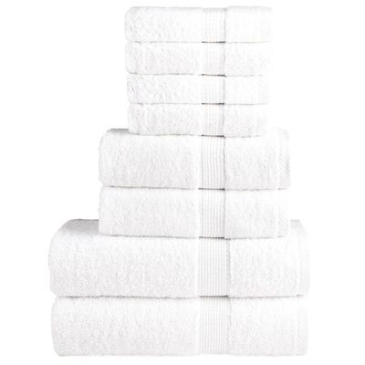 vidaXL Ensemble de serviettes de qualité supérieure 8 pcs 100% coton