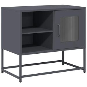 vidaXL Meuble TV anthracite 68x39x60,5 cm acier