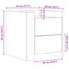 vidaXL Table de chevet ch&ecirc;ne marron 45x50x50 cm bois d&rsquo;ing&eacute;nierie