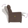 vidaXL Chaise de massage Marron 70.5 x 96.5 x 95 cm Faux cuir