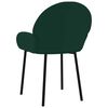 vidaXL Chaises &agrave; manger lot de 2 Vert fonc&eacute; Velours